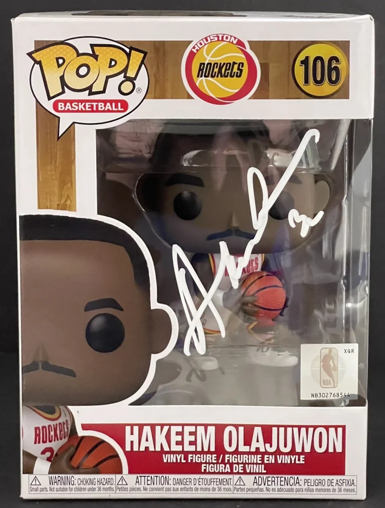 Hakeem Olajuwon Signed Autographed Houston Rockets Funko Pop Vinyl Dream JSA