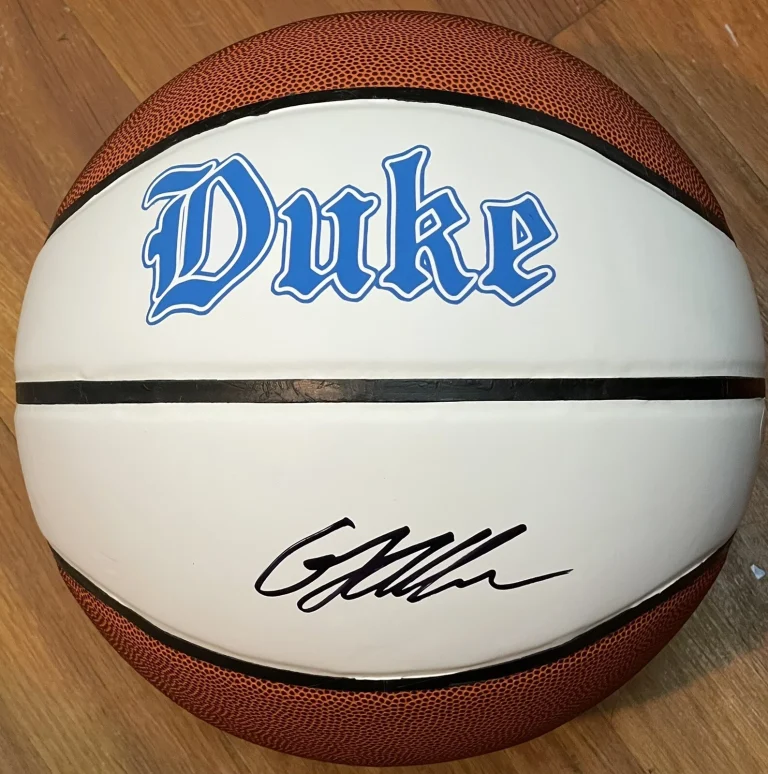 Grayson Allen Signed Autographed Duke Blue Devils Logo Basketball JSA