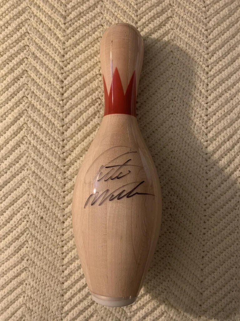 Pete Weber Brunswick PBA Signed Unused Bowling Pin Autographed Unique