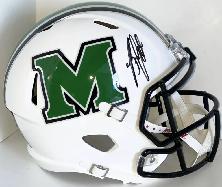 Byron Leftwich Signed Autographed Marshall Thundering Herd Full Size Helmet JSA