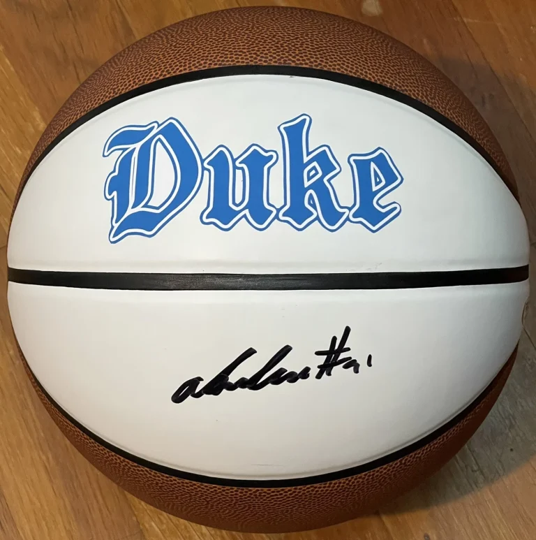 AJ Griffin Signed Autographed Duke Blue Devils Logo Basketball PSA/DNA