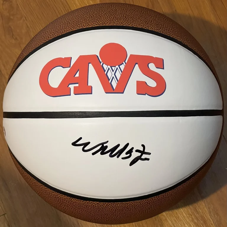 World B Free Signed Autographed Cleveland Cavaliers Logo Basketball Psa/Dna