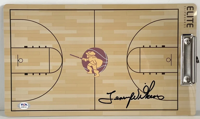 Lenny Wilkens Signed Autographed Cleveland Cavaliers Coaches Clipboard PSA/DNA
