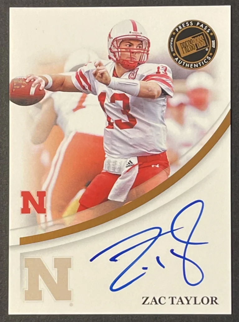 Zac Taylor RC ON CARD AUTOGRAPH* 2007 Cincinnati Bengals Rookie Football Card