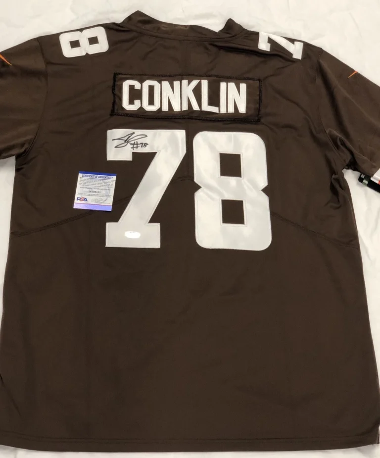 Jack Conklin Signed Autographed Cleveland Browns Jersey Psa/Dna