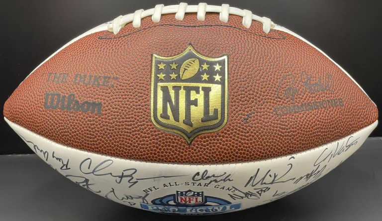 2009 AFC Team Signed Pro Bowl Football Manning Lewis Thomas 30 Plus PSA/DNA