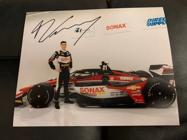 Rinus Veekay Signed Indy 500 Indianapolis 8 X 10 Photo Autographed