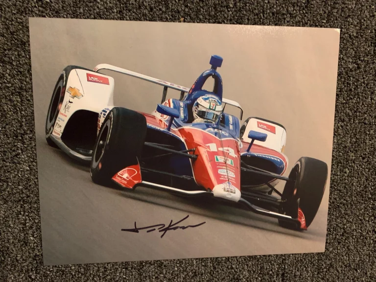 Tony Kanaan Signed Indianapolis 500  8 X 10 Photo Indy Car Autographed