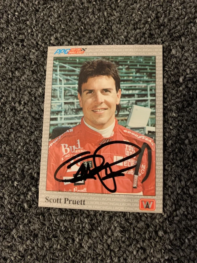 Signed Trading Card Indy 500 Car Scott Pruett Autographed