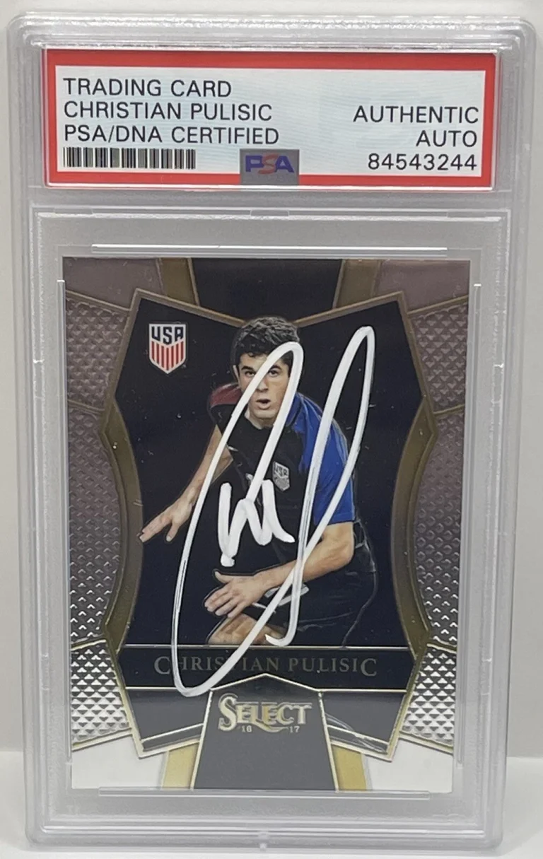 Christian Pulisic Signed 2016-17 Select Rookie Card USA Slabbed PSA/DNA