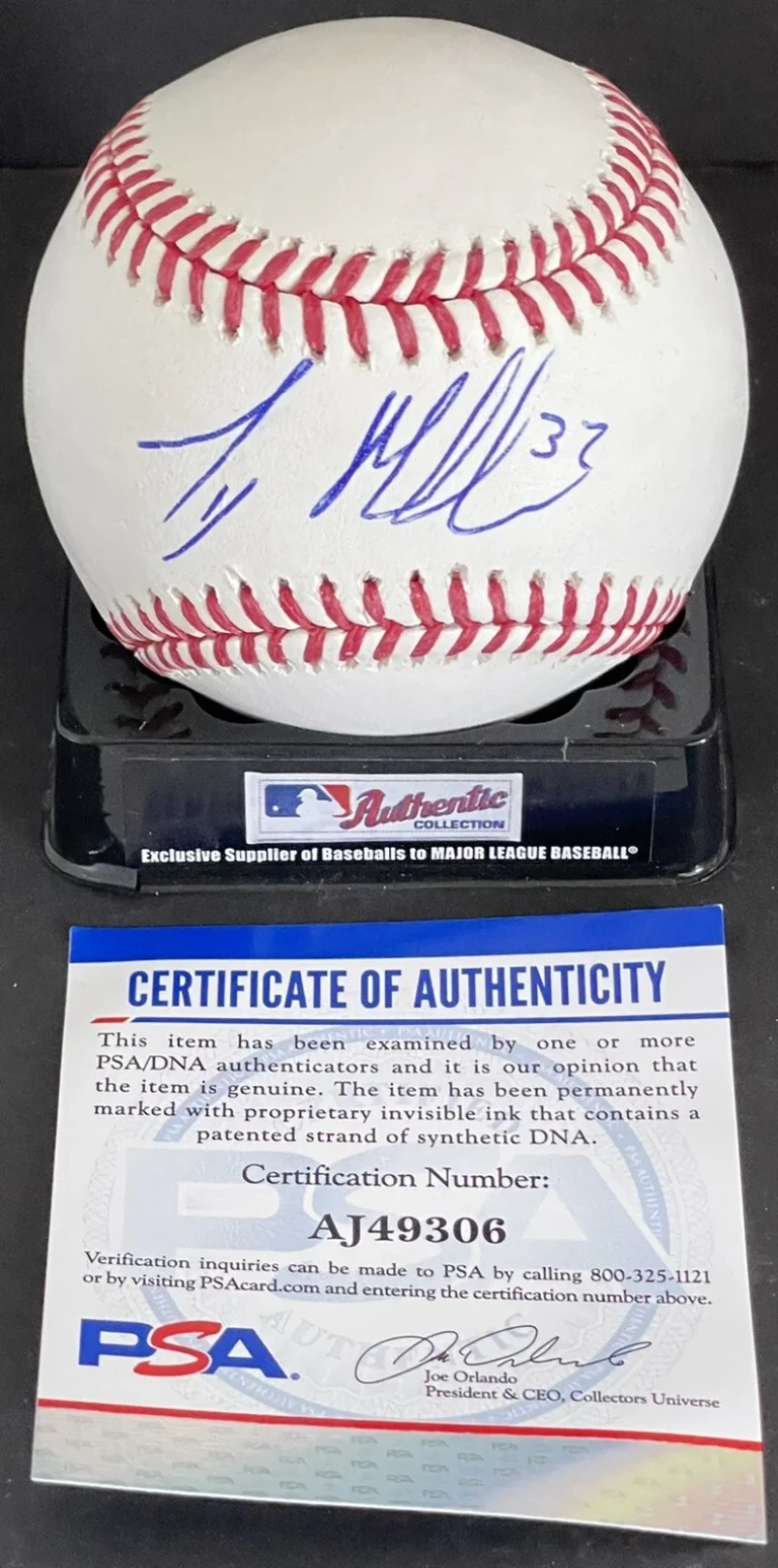 Ty Madden Signed Autographed Texas Longhorns OML Baseball 1st Round PSA/DNA