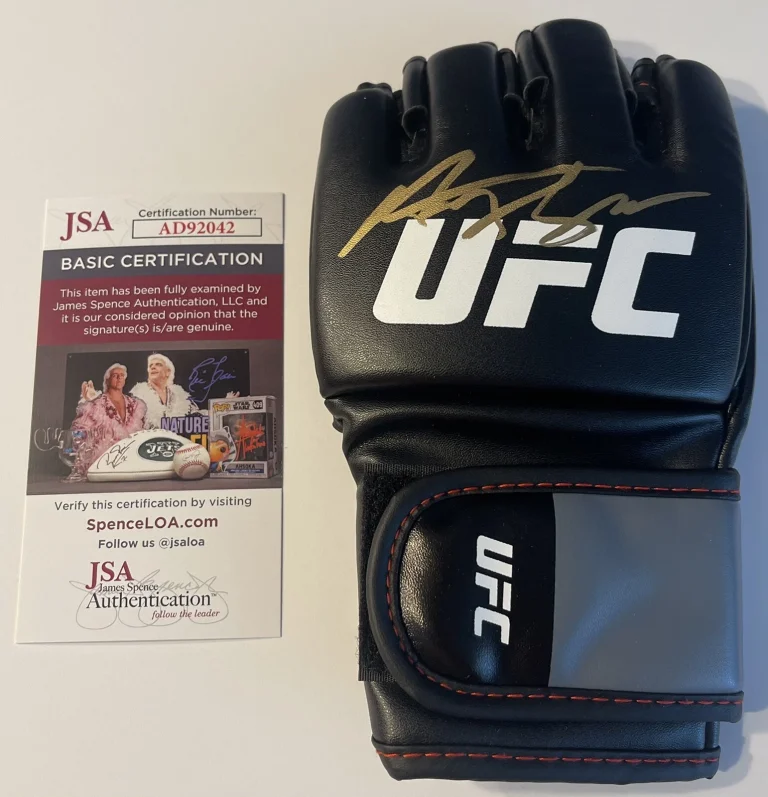 Henry Cejudo Signed Autographed UFC Glove Triple C Fighter MMA JSA