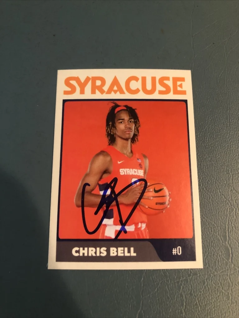 SYRACUSE ORANGE- CHRIS BELL SIGNED AUTOGRAPH CUSTOM TRADING CARD COA CUSE
