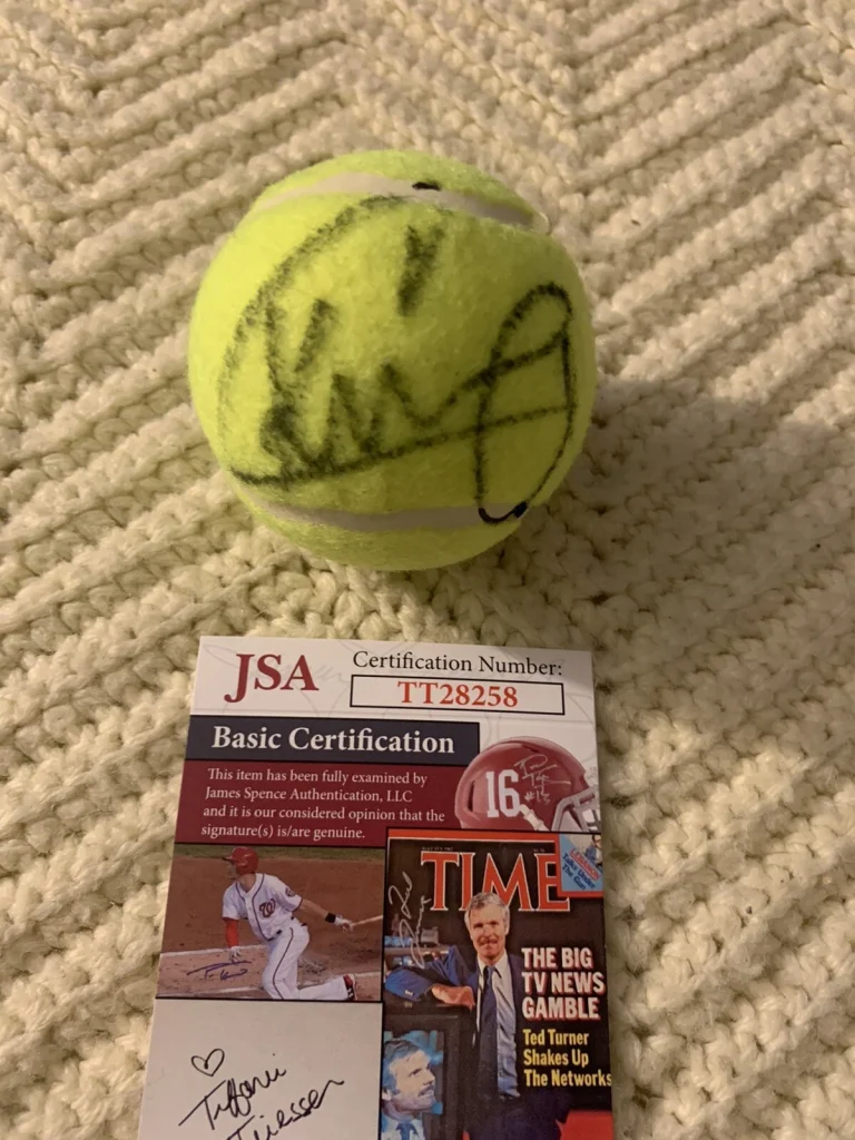 Kim Clijsters Signed Tennis Ball Autographed JSA Authentication COA