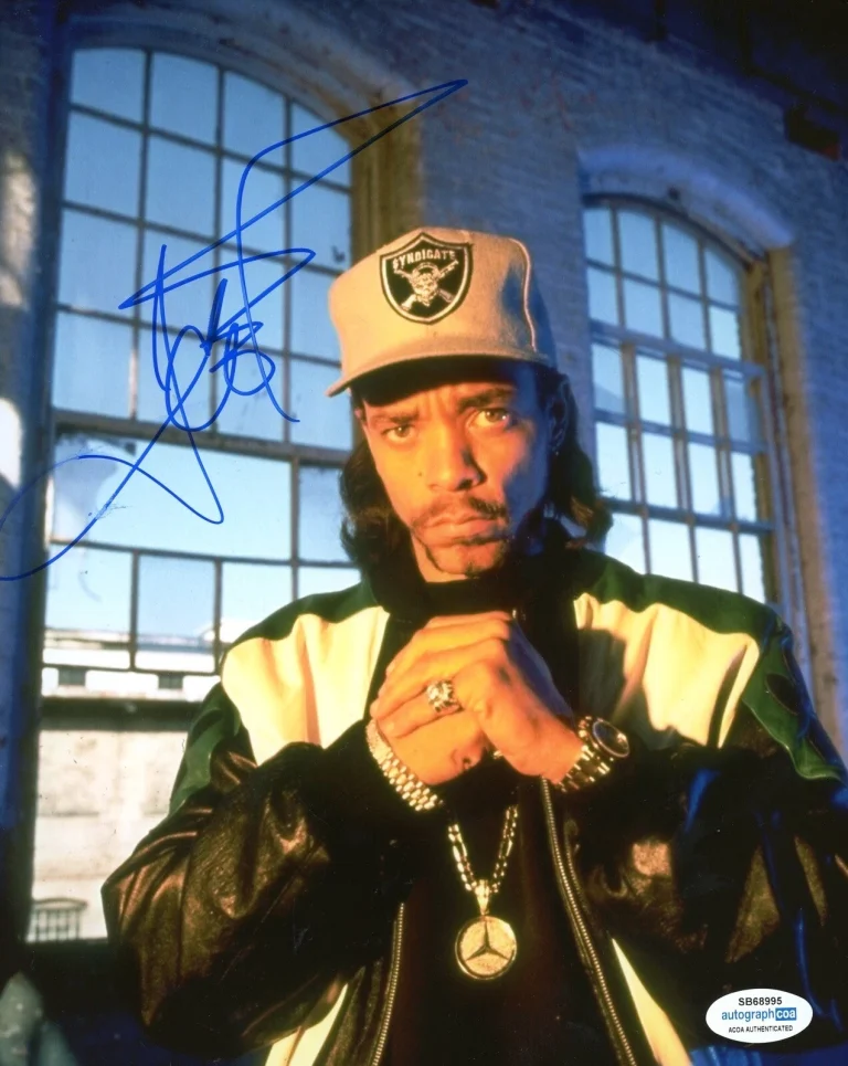 ICE T SIGNED AUTOGRAPH 8x10 PHOTO PICTURE ACOA RAPPER COP KILLER OG