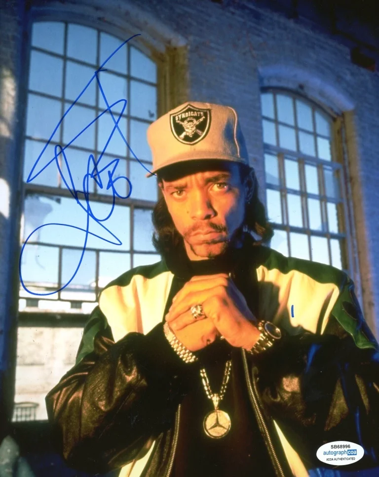 ICE T SIGNED AUTOGRAPH 8x10 PHOTO PICTURE ACOA RAPPER COP KILLER OG