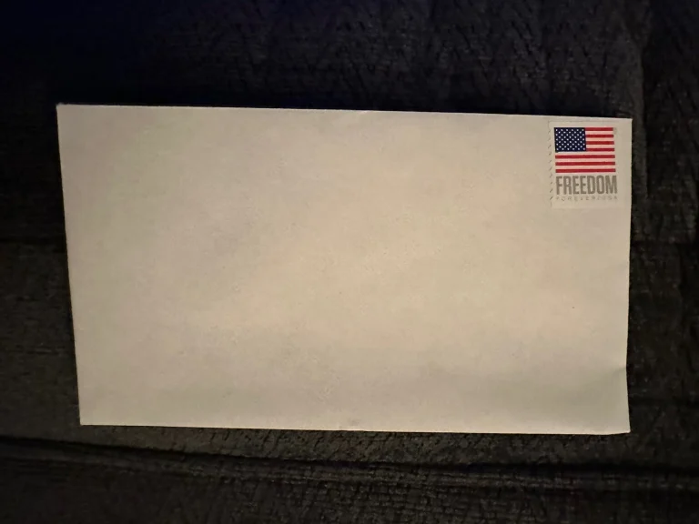4 ” X 6 1/2” Legal Envelope Pre-Stamped Lot 50 Forever Stamp Envelopes $0.73