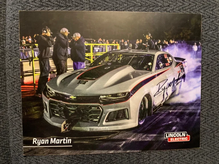 Street Outlaws Ryan Martin Signed Promo Card 2022 PRI Autographed