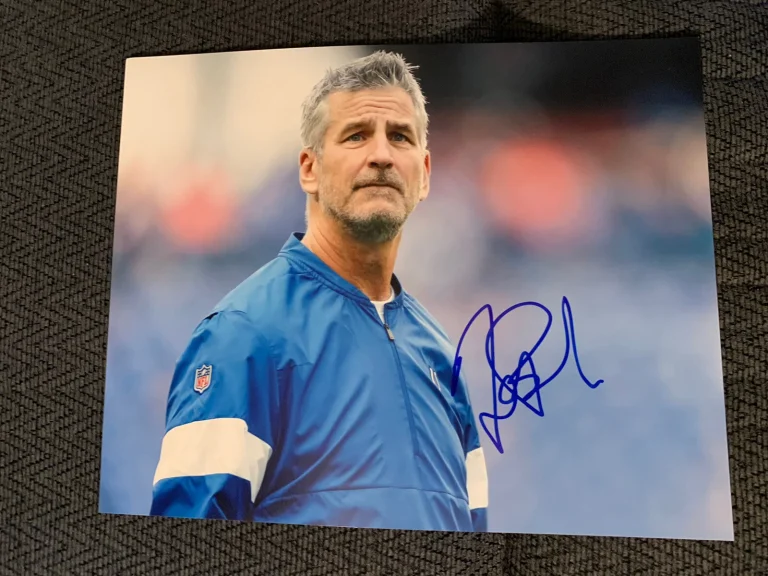 Frank Reich Signed 8 X 10 Photo Autographed Indianapolis Colts Coach