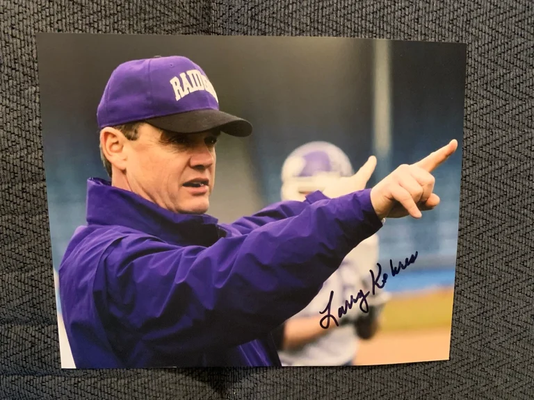 Larry Kehres Signed 8x10 Picture Autographed College Football Mount Union Coach