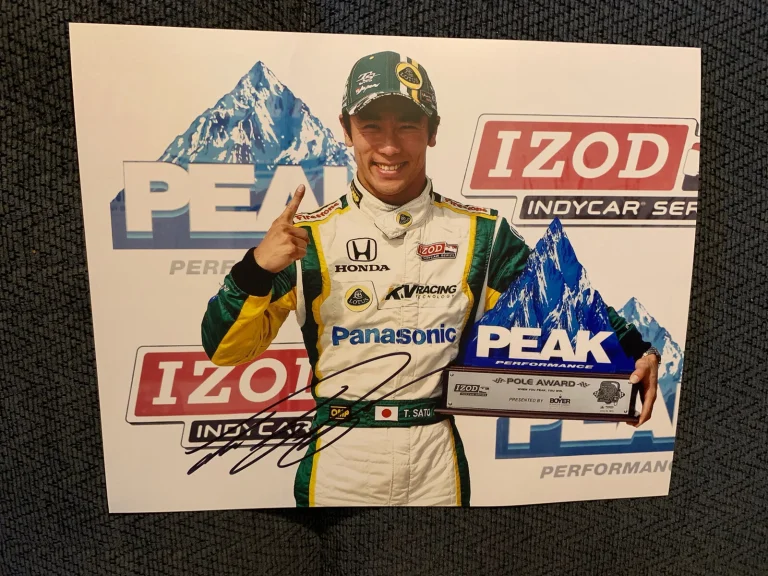 Takuma Sato Indy 500 Signed 8 X 10 Photo Indianapolis Autographed