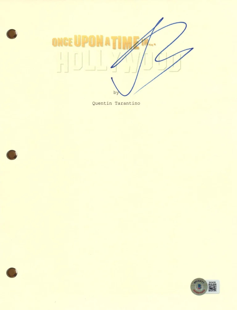 Julia Butters Signed Autograph Once Upon A Time In Hollywood Movie Script BAS