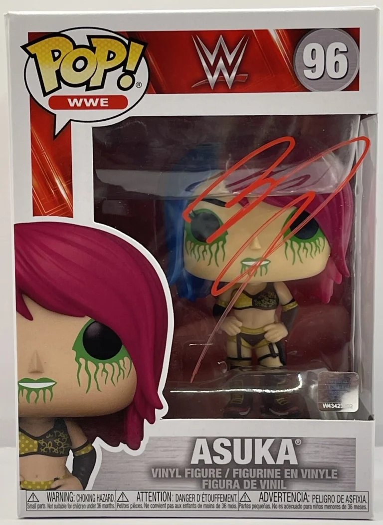Asuka Signed Autographed WWE Divas Funko Pop Figure JSA COA