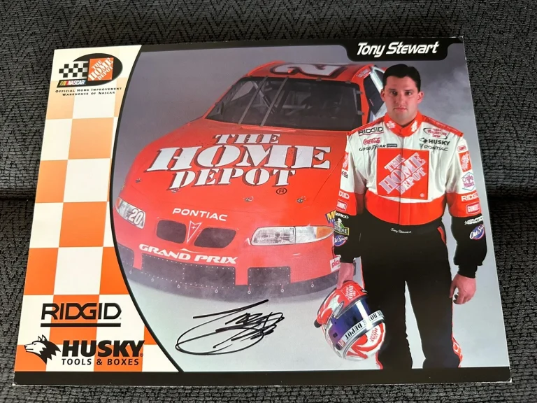 Tony Stewart Nascar Signed Promo Card Racing 2000 Autographed