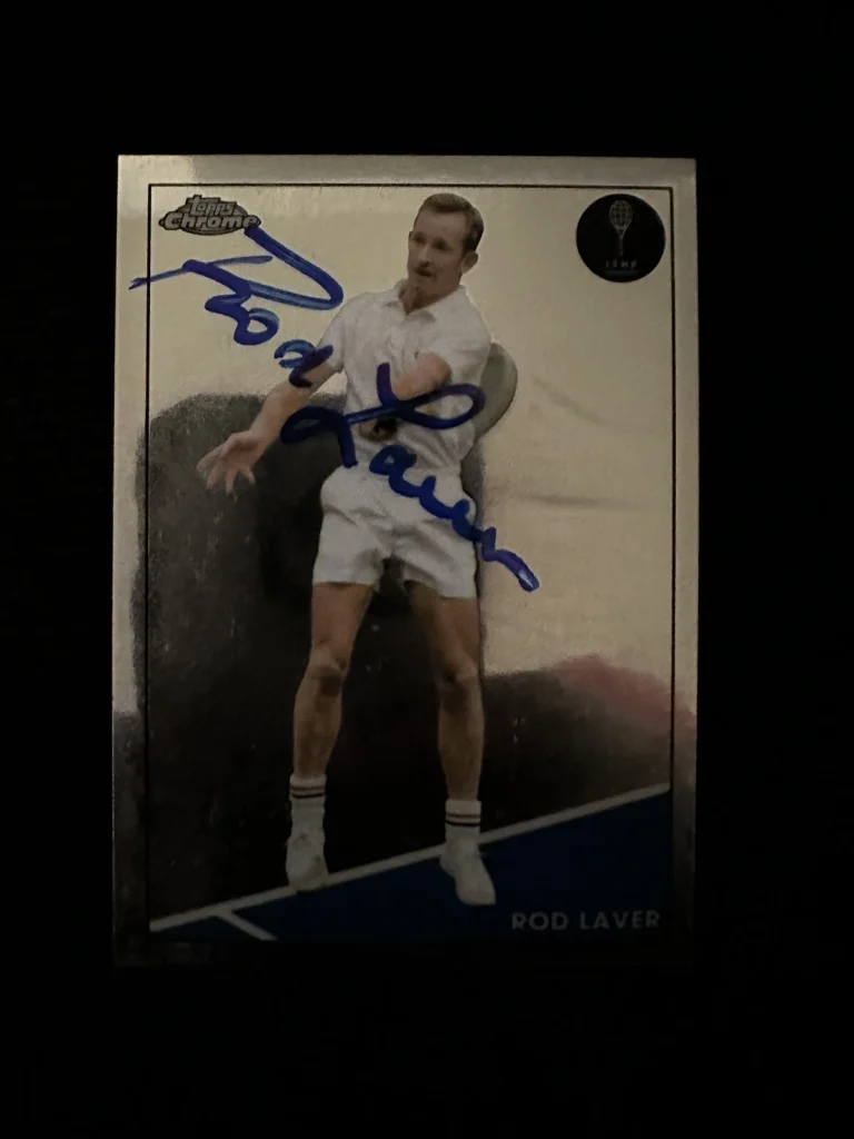 Rod Laver Signed Trading Card Autographed Tennis  2021 Topps Chrome
