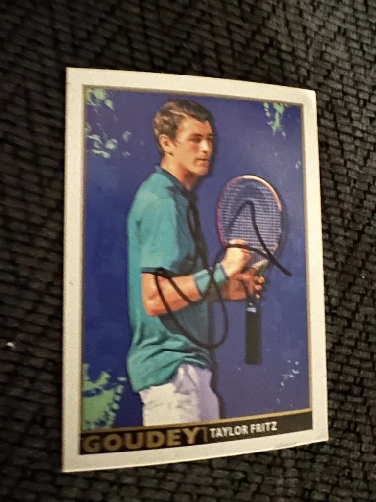 Taylor Fritz Signed Trading Card Goodwin Autographed Tennis Goudey