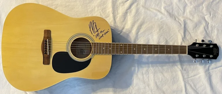 Priscilla Block Signed Autographed Full Size Guitar On Body JSA Off The Deep End