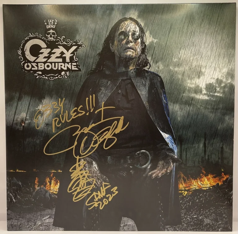 Zakk Wylde Signed Autographed Ozzy Osborne Black Rain Vinyl Album JSA
