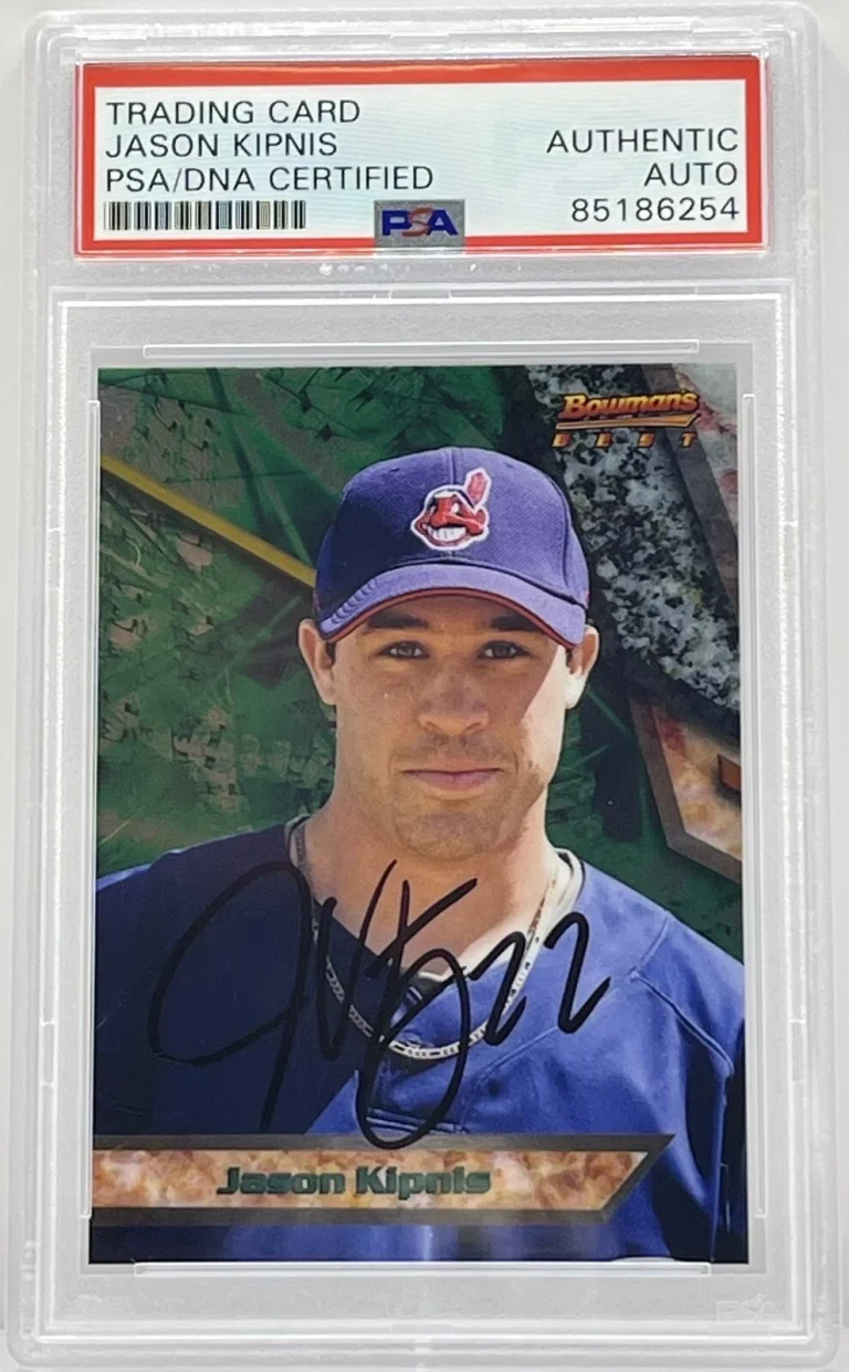 Jason Kipnis Signed 2011 Bowman’s Best Card Cleveland Indians PSA/DNA Slabbed