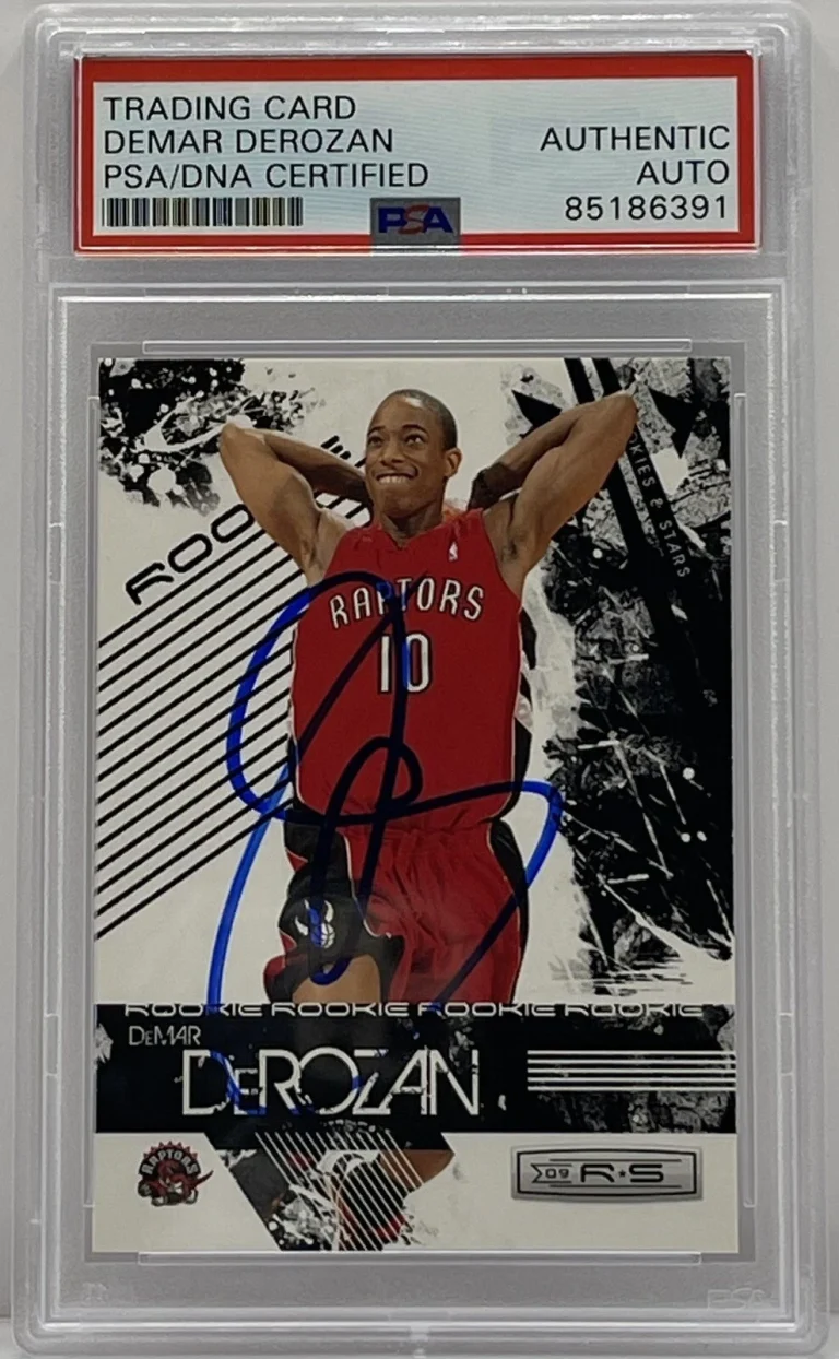 DeMar DeRozan Signed 2009-2010 Rookies & Stars  Raptors Bulls PSA/DNA Slabbed