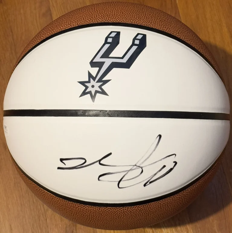 De'Aaron Fox Signed Autographed San Antonio Spurs Logo Basketball JSA COA
