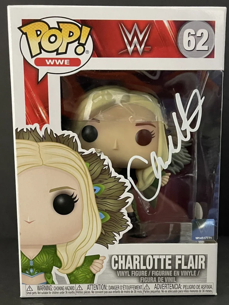Charlotte Flair Signed Autographed WWE Funko Pop Vinyl JSA