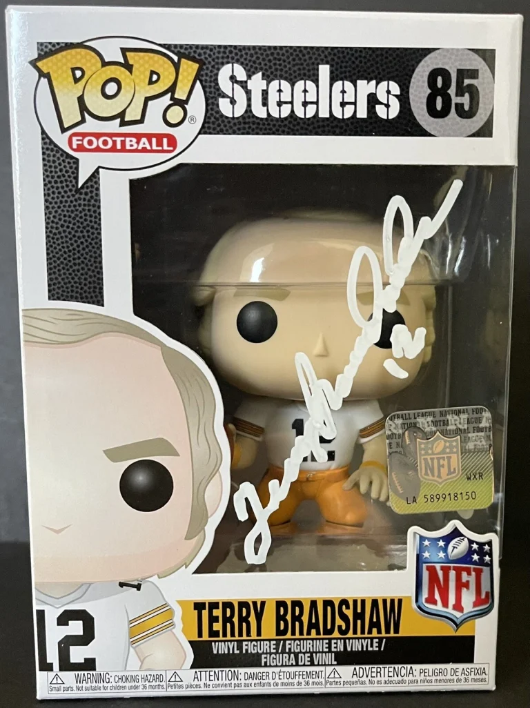 Terry Bradshaw Signed Autographed Pittsburgh Steelers Funko Pop Vinyl PSA/DNA