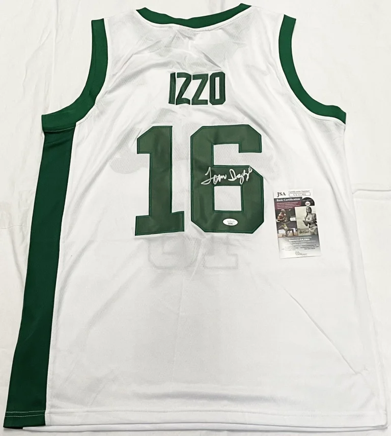 Tom Izzo Signed Autographed Michigan State Spartans Basketball Jersey JSA