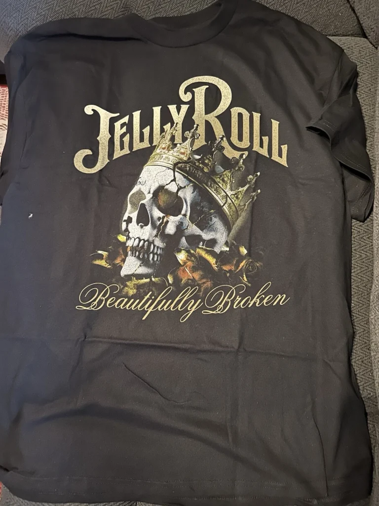 Jelly Roll Beautifully Broken T-Shirt Size Adult XL 2024 New Not Used