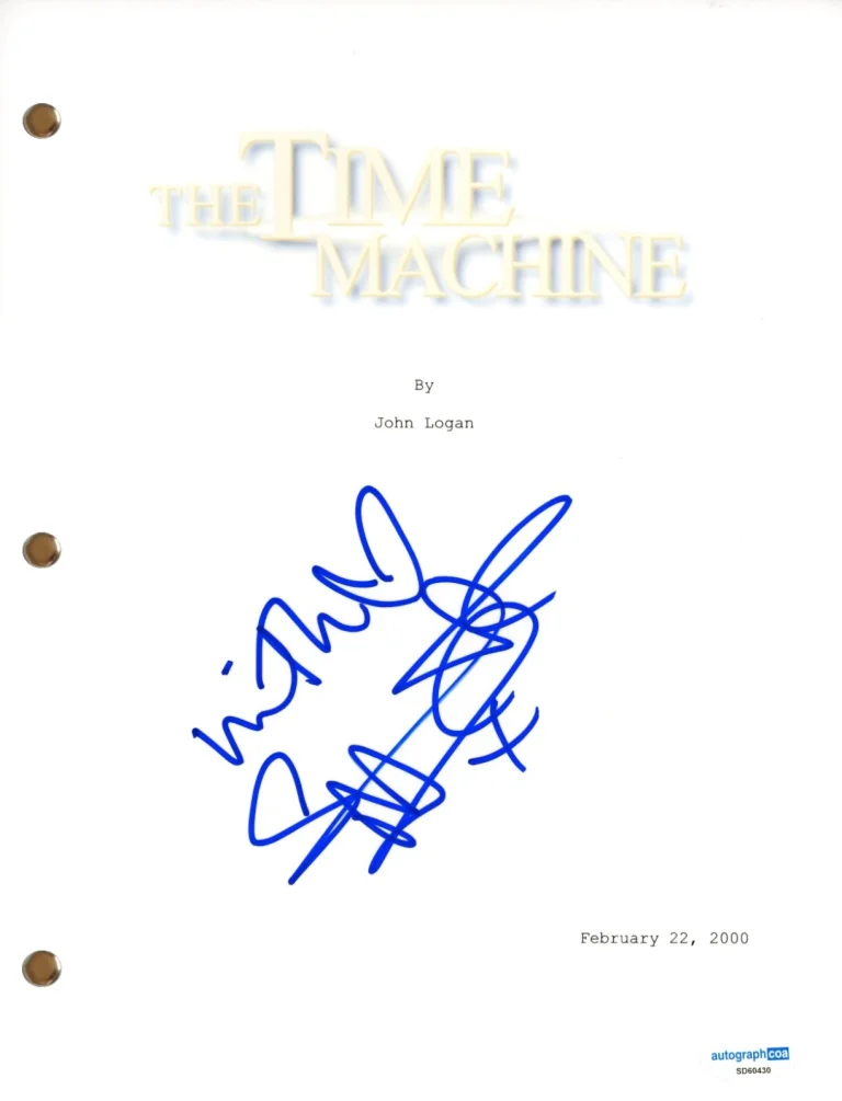 Samantha Mumba “The Time Machine” Signed Autograph Movie Script Screenplay ACOA