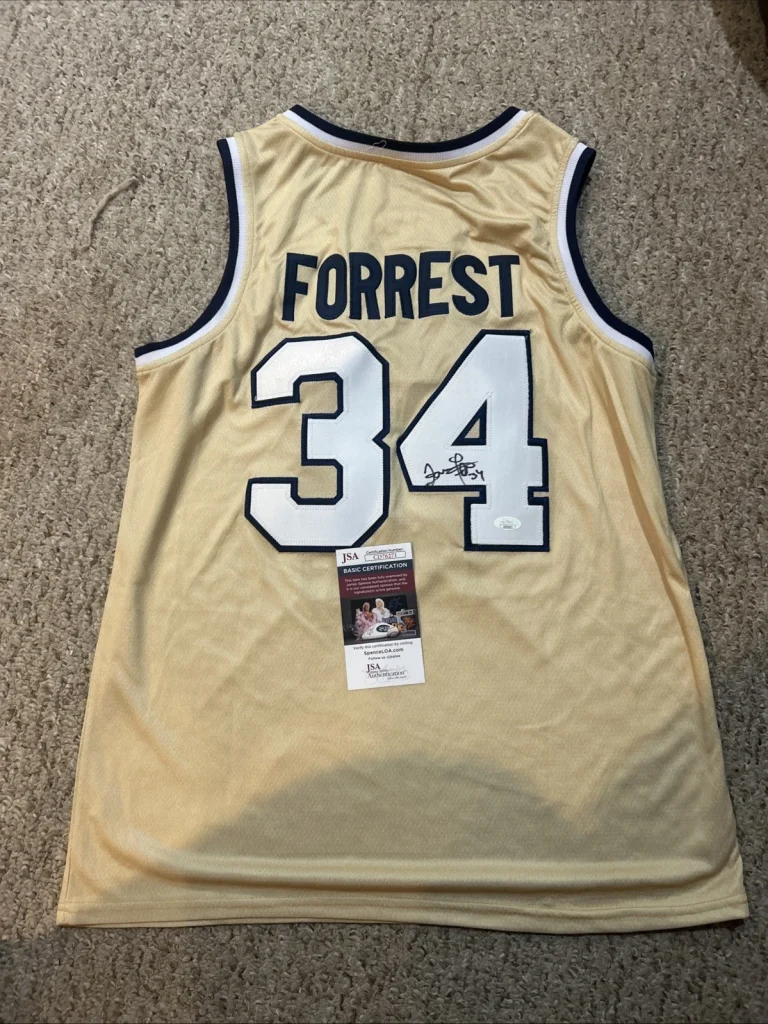 GEORGIA TECH YELLOW JACKETS- JAMES FORREST SIGNED AUTOGRAPH JERSEY JSA COA