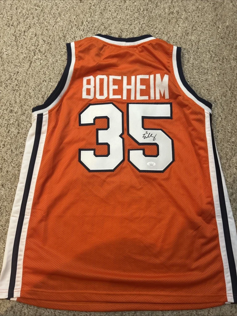 SYRACUSE ORANGE- BUDDY BOEHEIM SIGNED AUTOGRAPH JERSEY JSA COA BASKETBALL STAR