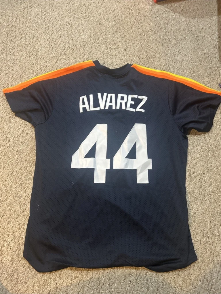HOUSTON ASTROS- YORDAN ALVAREZ SIZE XL JERSEY THROWBACK MENS BLUE #44