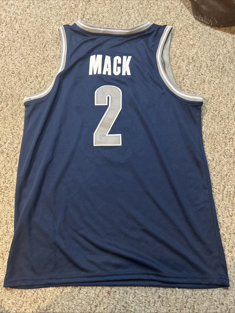 GEORGETOWN HOYAS- MALIK MACK SIZE LARGE L BASKETBALL JERSEY MENS #2