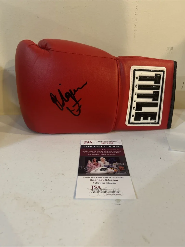 O’SHAQUIE FOSTER SIGNED AUTOGRAPH BOXING GLOVE JSA COA TITLE WBC CHAMP  SHOCK