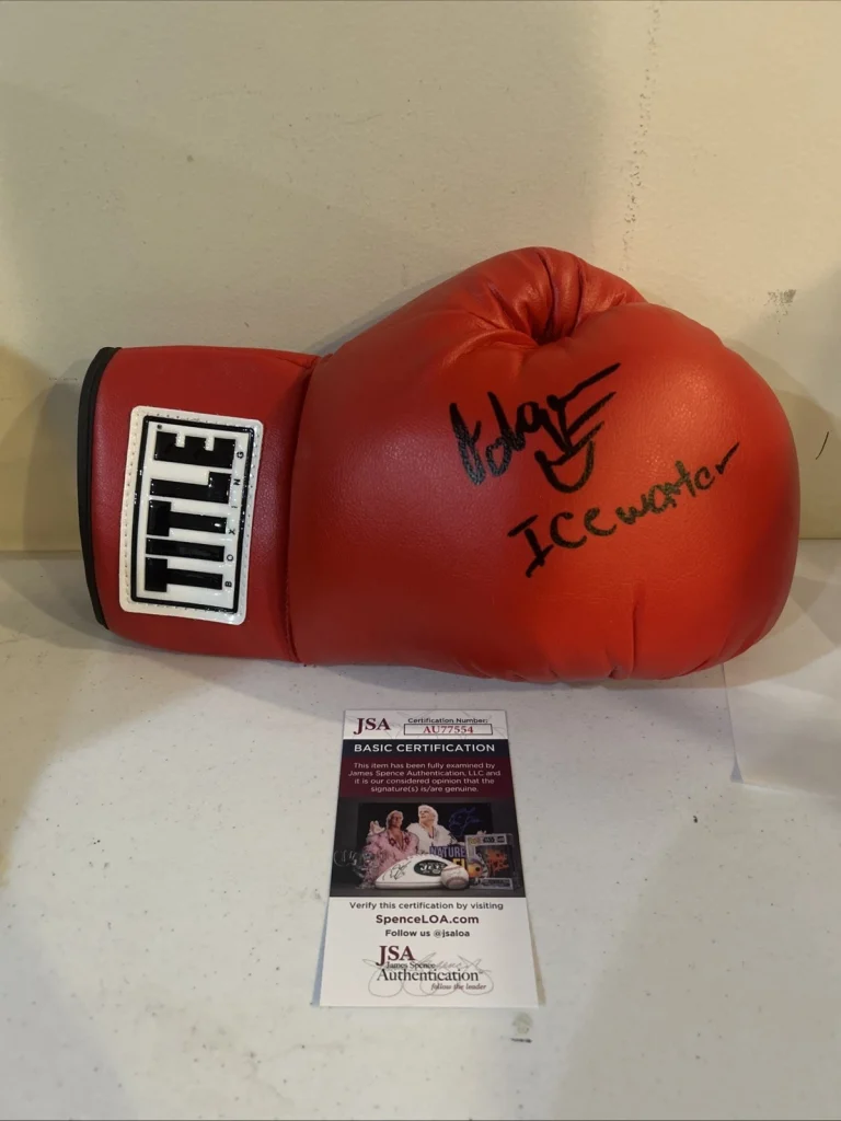 O’SHAQUIE FOSTER SIGNED AUTOGRAPH BOXING GLOVE JSA COA TITLE WBC CHAMP  SHOCK