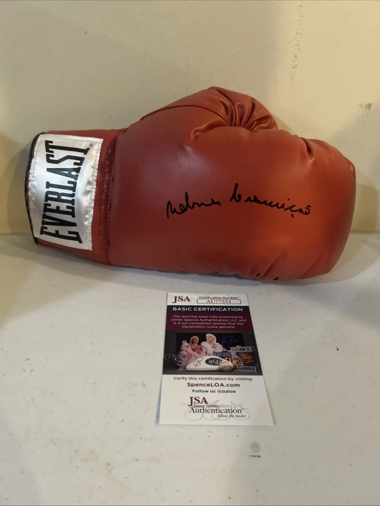 ROBSON CONCEICAO SIGNED AUTOGRAPH BOXING GLOVE JSA COA OLYMPIC GOLD BRAZIL WBC