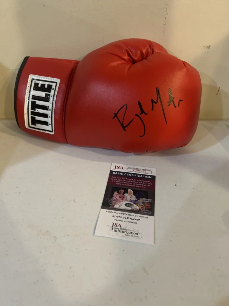 RAYMOND MURATALLA SIGNED AUTOGRAPH BOXING GLOVE JSA CHAMP TITLE BOXER