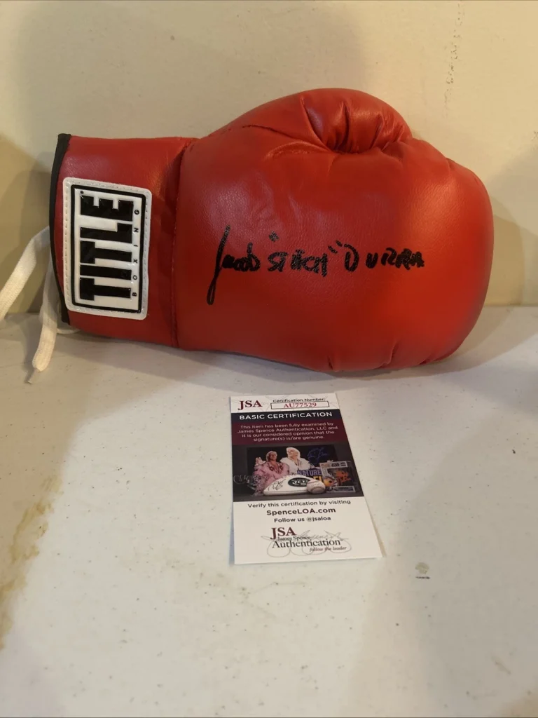 JACOB STITCH DURAN SIGNED AUTOGRAPH BOXING GLOVE JSA COA CREED CUTMAN ROCKY