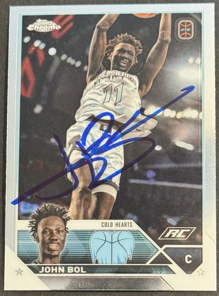 John Bol Signed 2024 Topps Chrome Rookie Card Ole Miss BAS Beckett COA